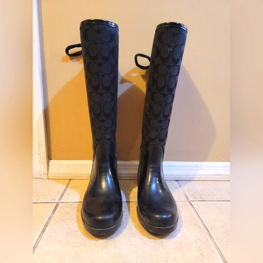 Coach women's rain boots size 7
